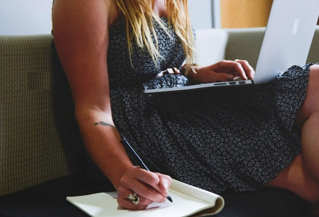 Event planning workspace with a founder on a call